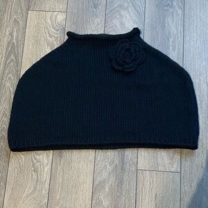 VTG Holt Renfrew Black Wool Blend Cowl